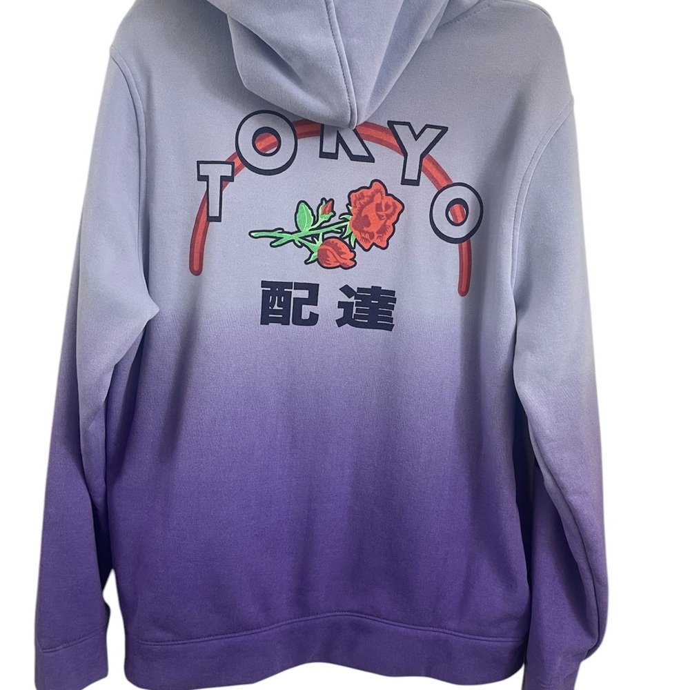Brooklyn Cloth hoodie unisex XL tokyo purple pullover rose stretch
